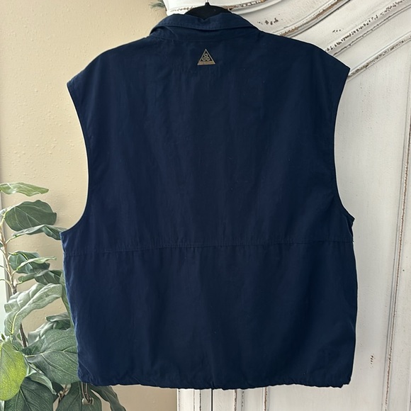 Nike ACG Cargo Utility Vest Full Zip Pockets Women’s 16 Blue Hiking - Picture 2 of 6